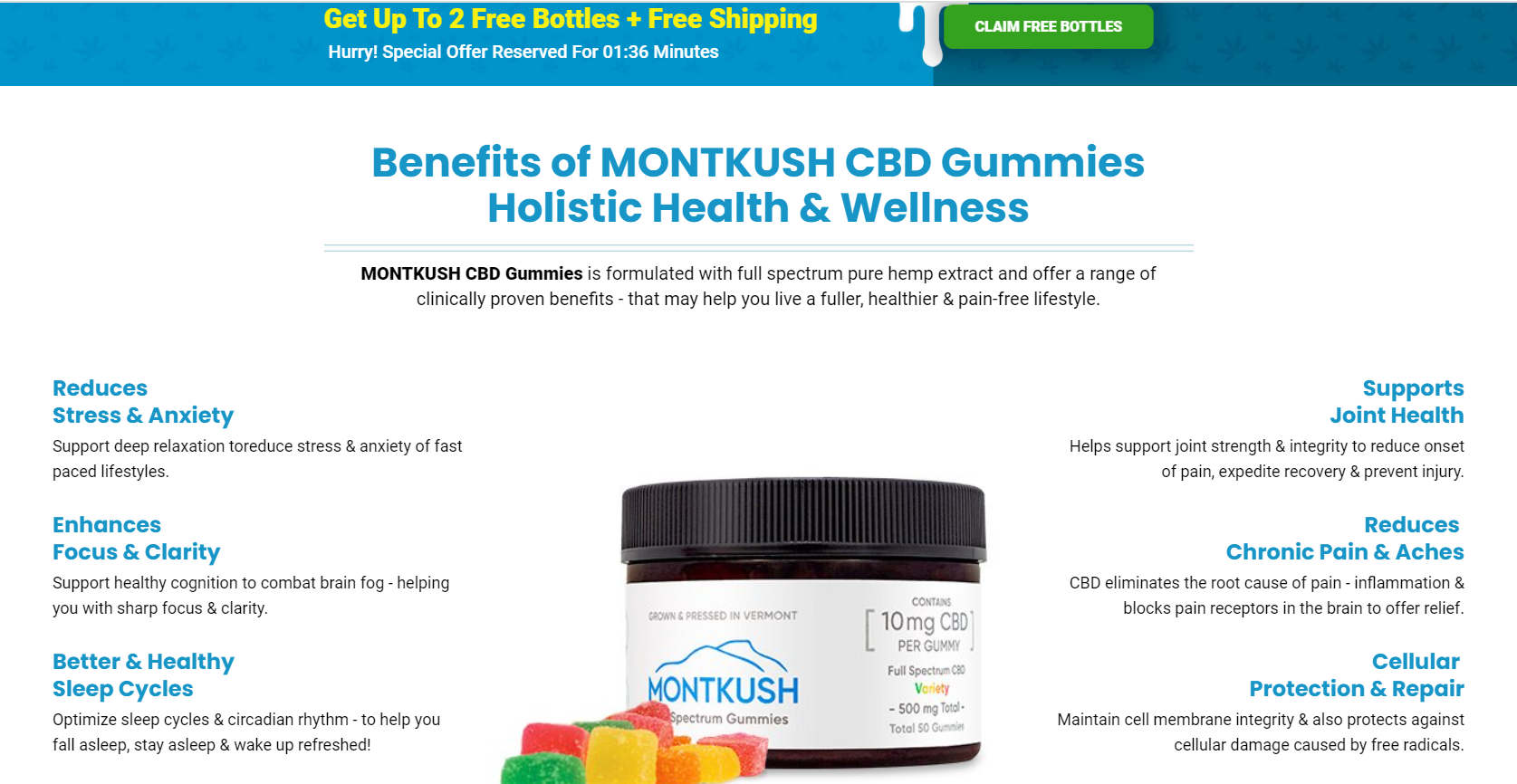 Mont Kush Organic CBD Gummies